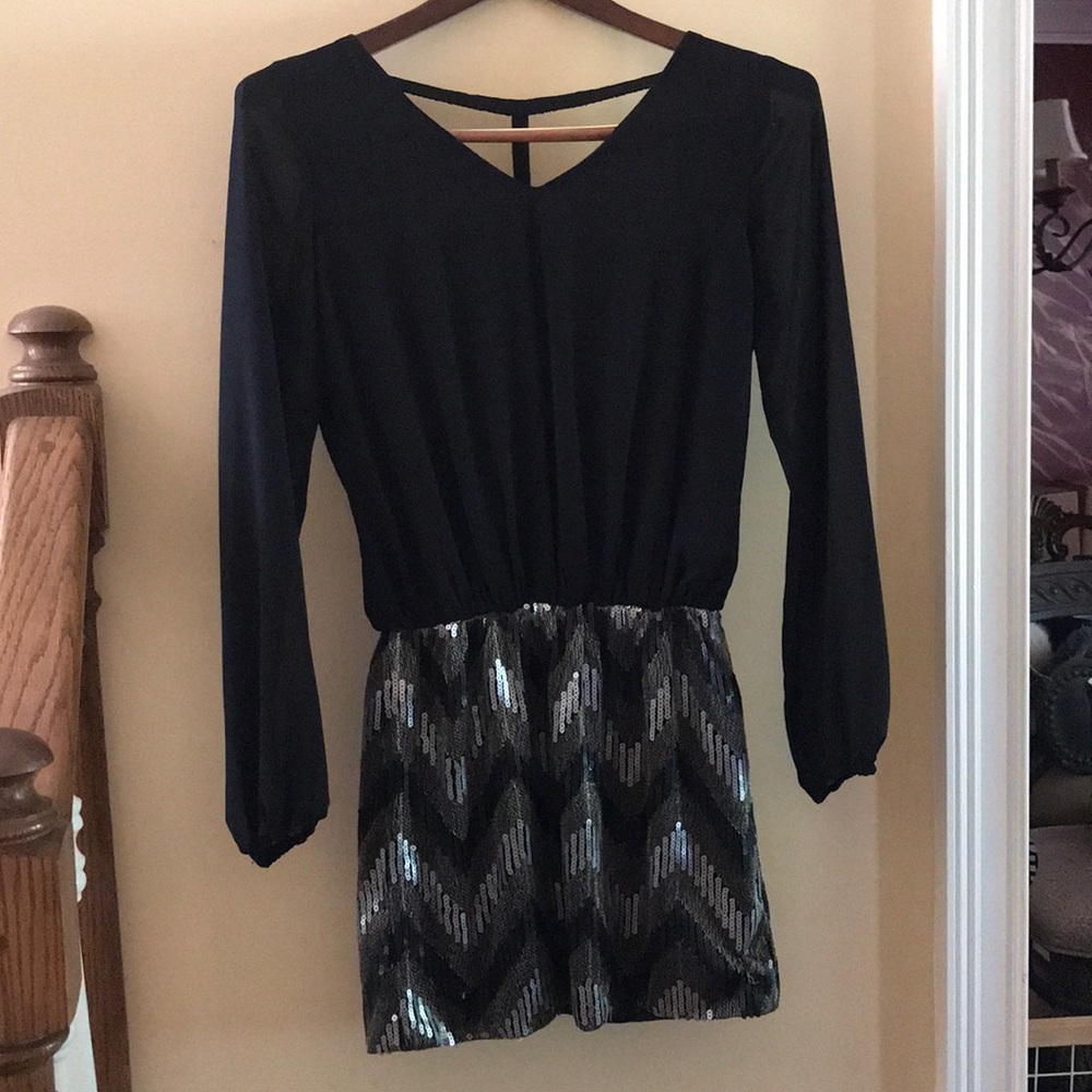 Ya sequined and beaded dress